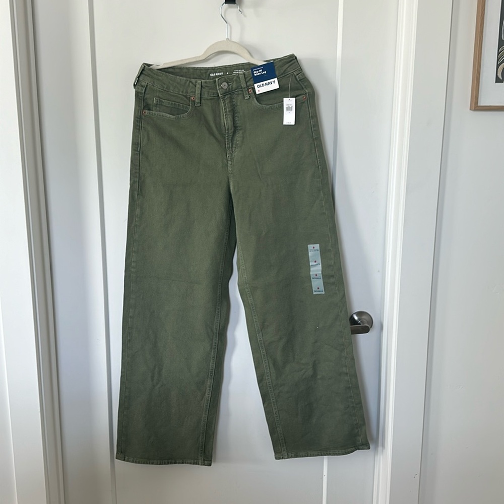 NWOT Old Navy Sky-Hi Wide Leg Pant